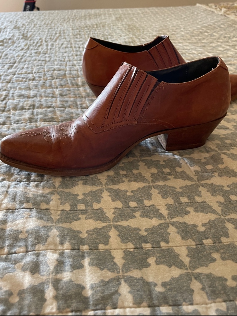 Durango Brown Leather Women's Slip-On Western Mules - Picture 3 of 4